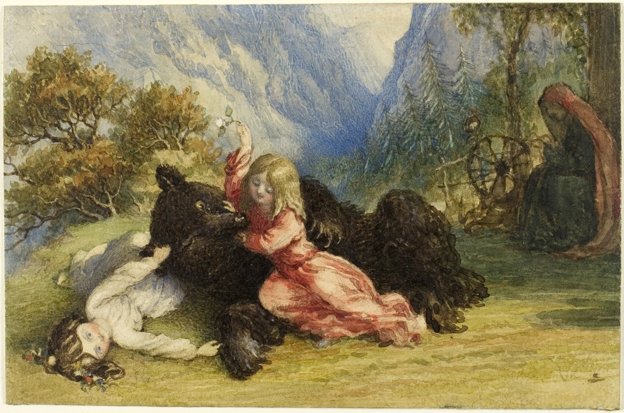 Sněhurka a růžovočervená od Richard Doyle