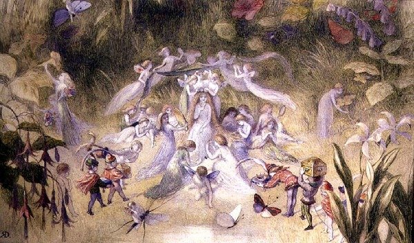 The Toilet of Titania, c.1870 (akvarel na papíře) od Richard Doyle