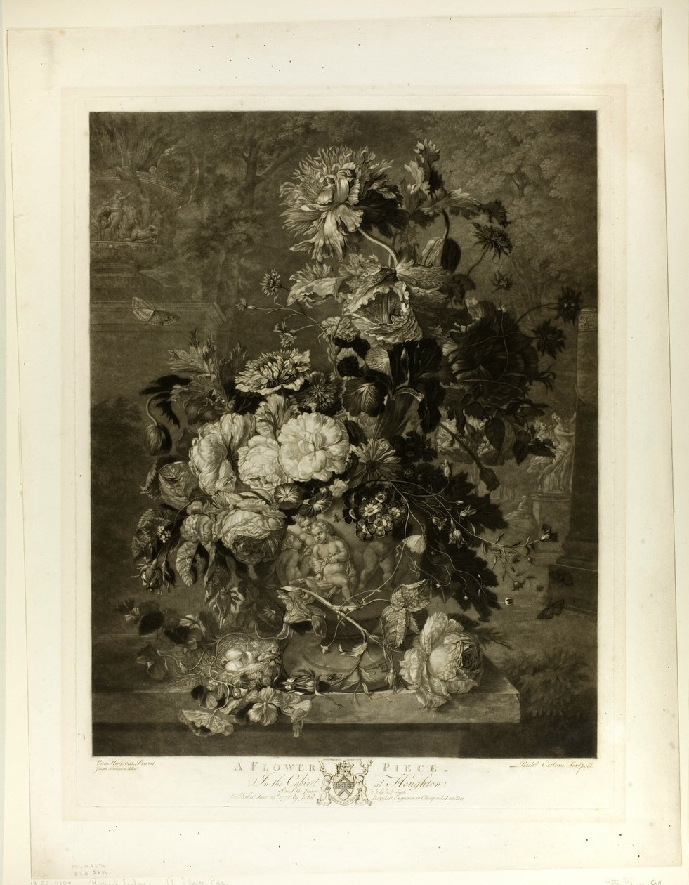 A Flower Piece, z The Houghton Gallery od Richard Earlom