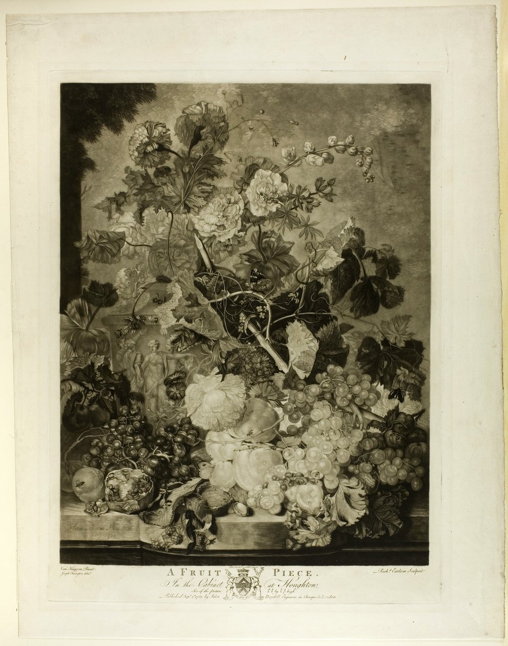 A Fruit Piece, z The Houghton Gallery od Richard Earlom