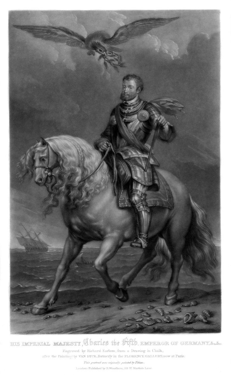Karel V., španělský král a císař Svaté říše římské, 1816. od Richard Earlom