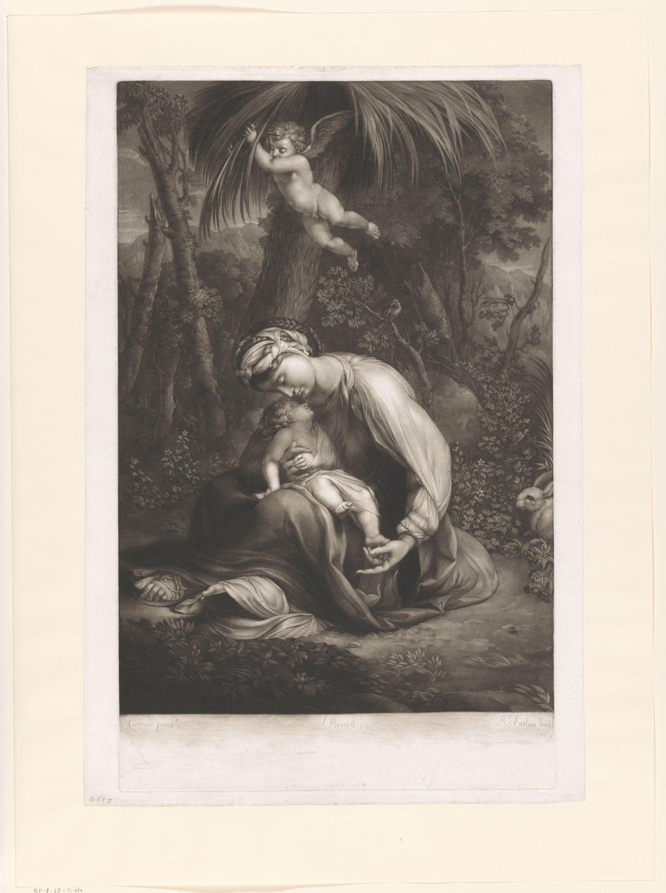 Madonna s dítětem pod palmou od Richard Earlom