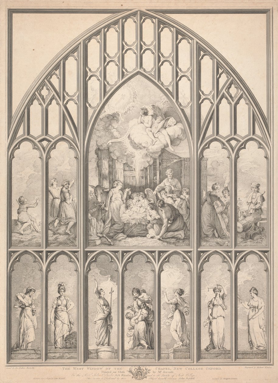 Západní okno kaple, New College Oxford: od Richard Earlom