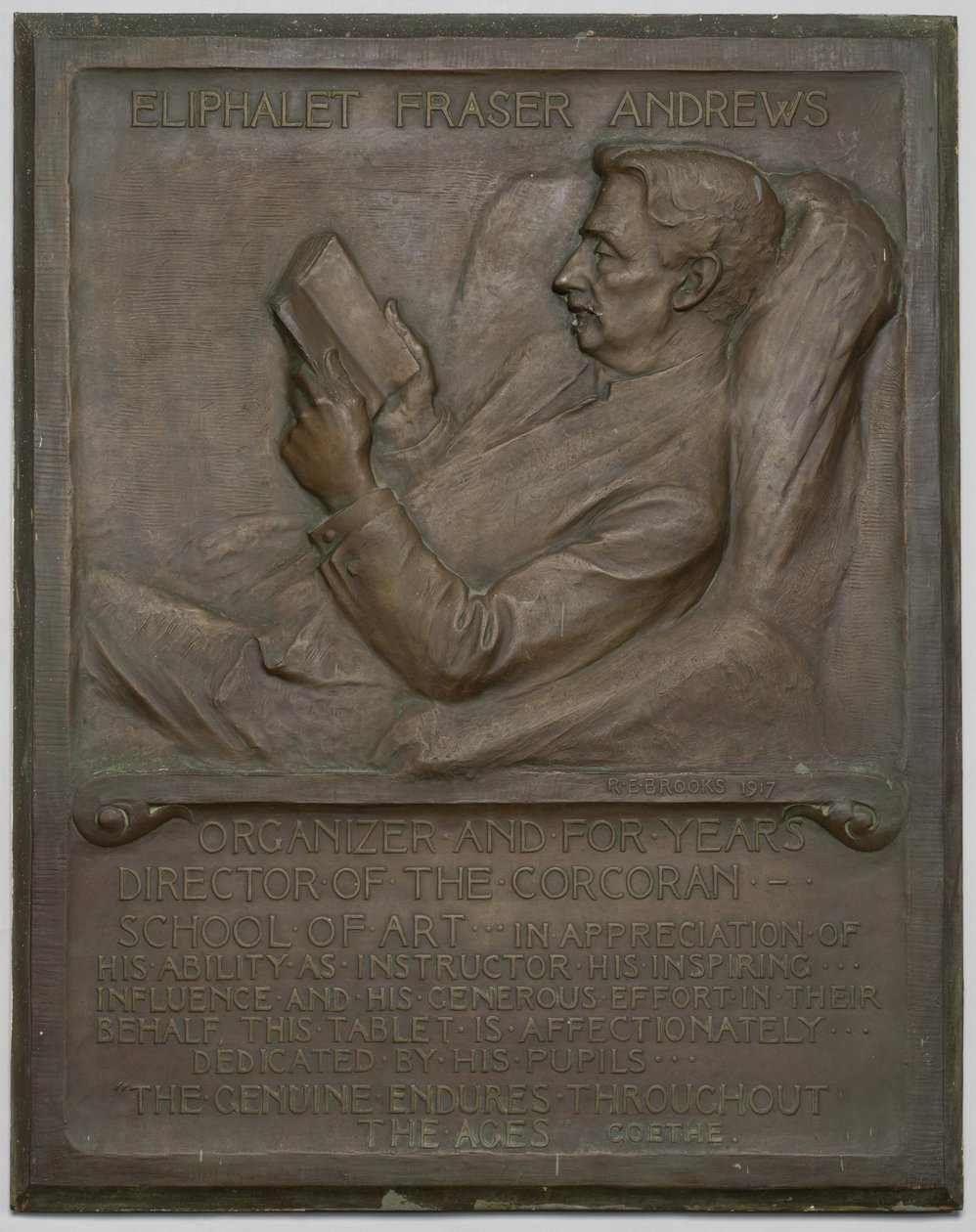 Pamětní deska zesnulému E. F. Andrewsovi, 1917. od Richard Edwin Brooks