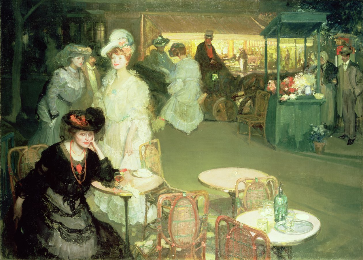 Cocktail Hour, nebo Cafe de Nuit od Richard Emil Miller