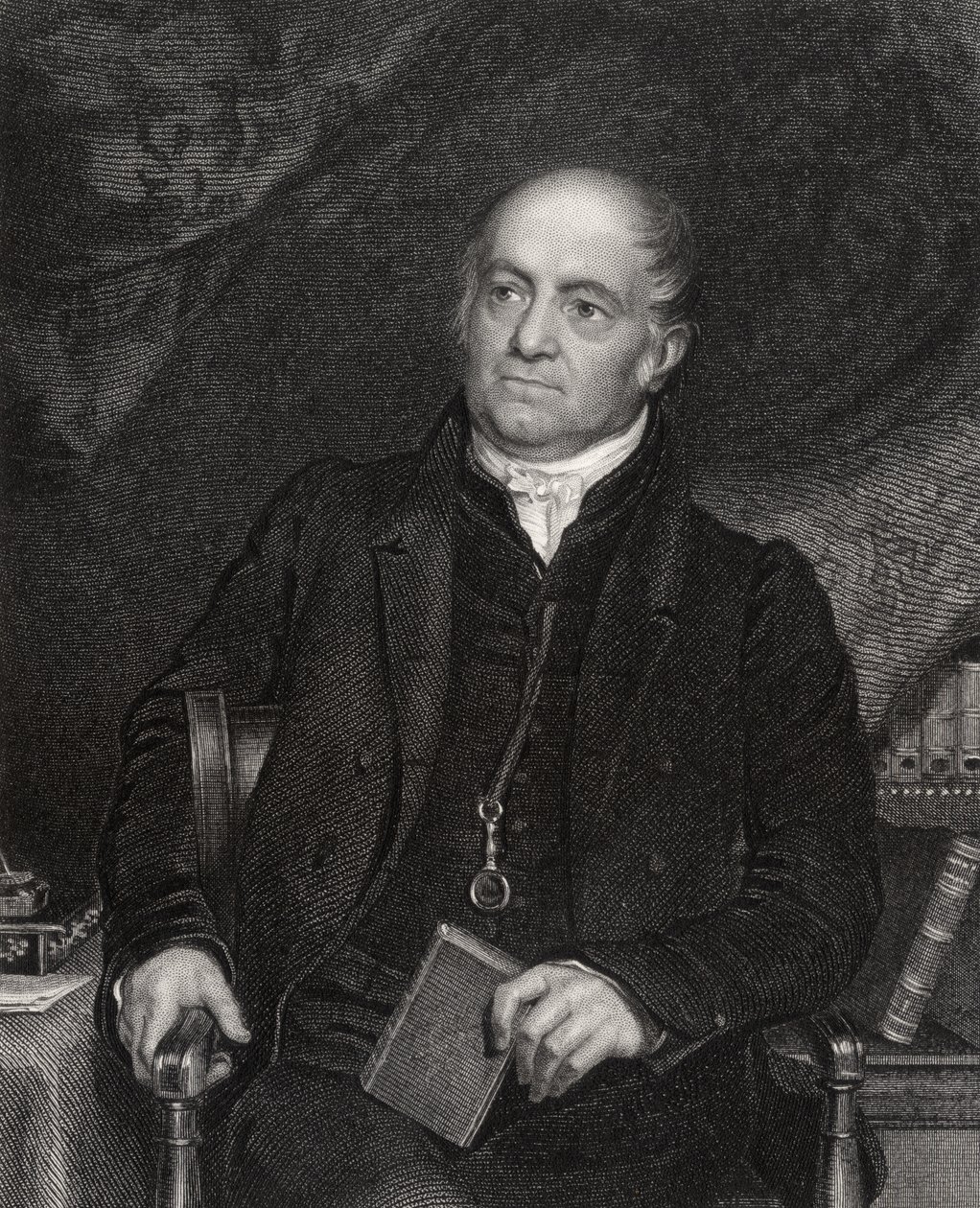 Olinthus Gilbert Gregory, vyrytý H. Robinsonem, z 
