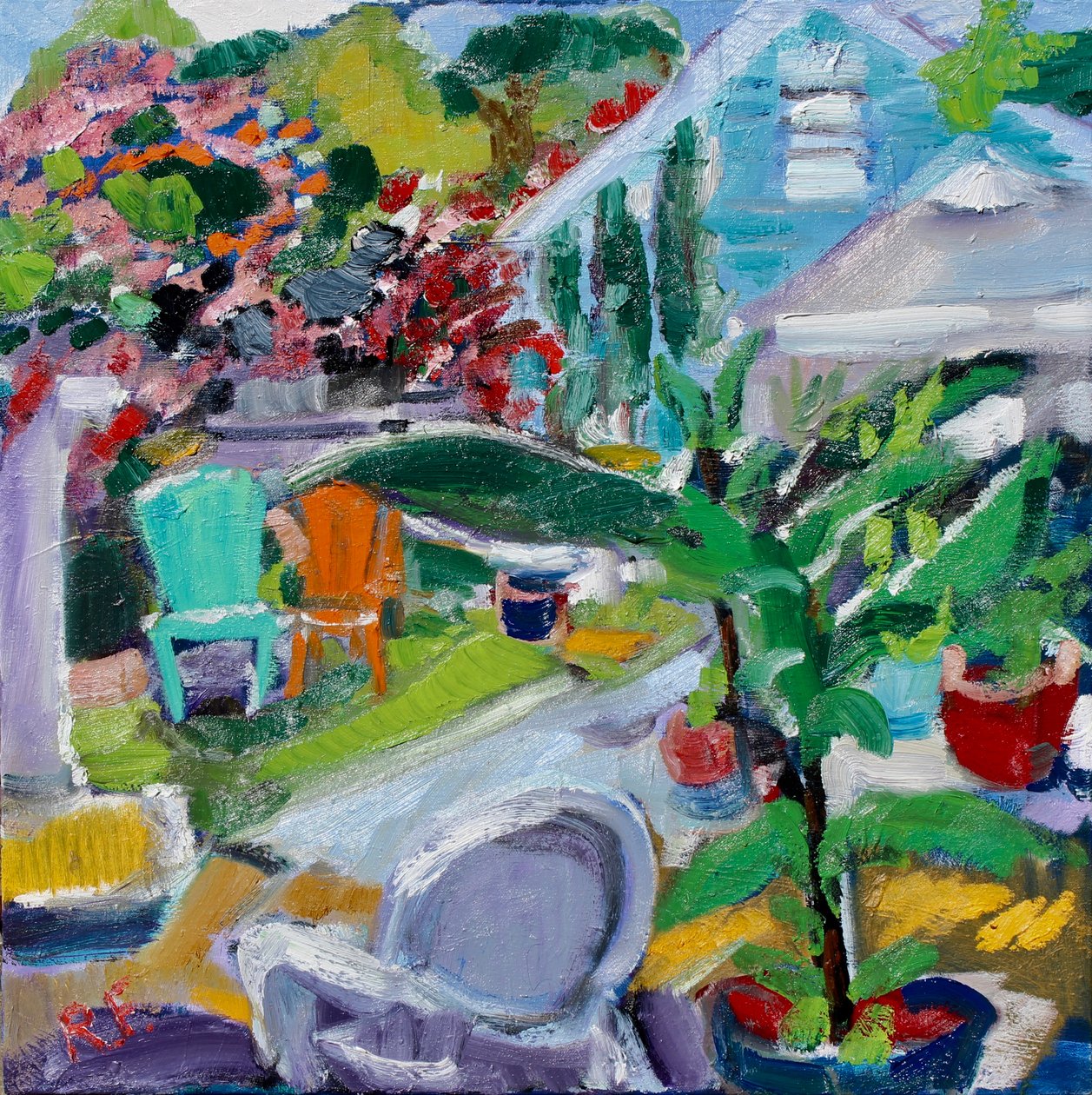 Backyard, West Hollywood, 2018 od Richard Fox