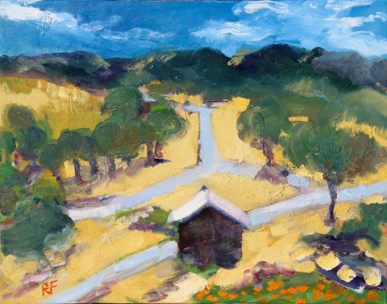 Protínající se cesty, Atlas Peak, 2019 od Richard Fox