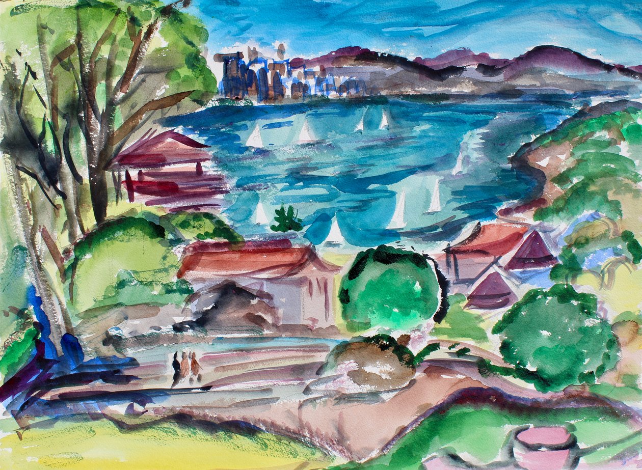 San Francisco Bay z Tiburonu, 2018 od Richard Fox