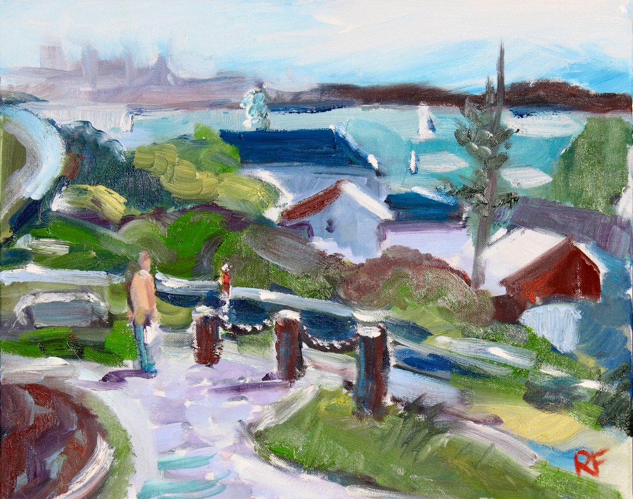 San Francisco Bay z Tiburonu, 2020 od Richard Fox