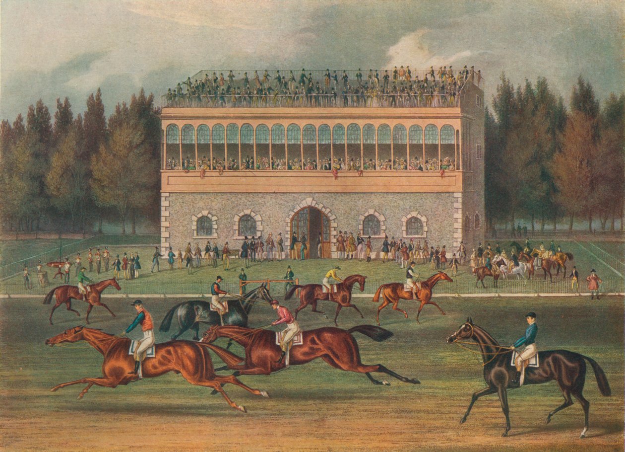 Velký stánek Goodwood. Příprava na start, 1836. od Richard Gibson Reeve
