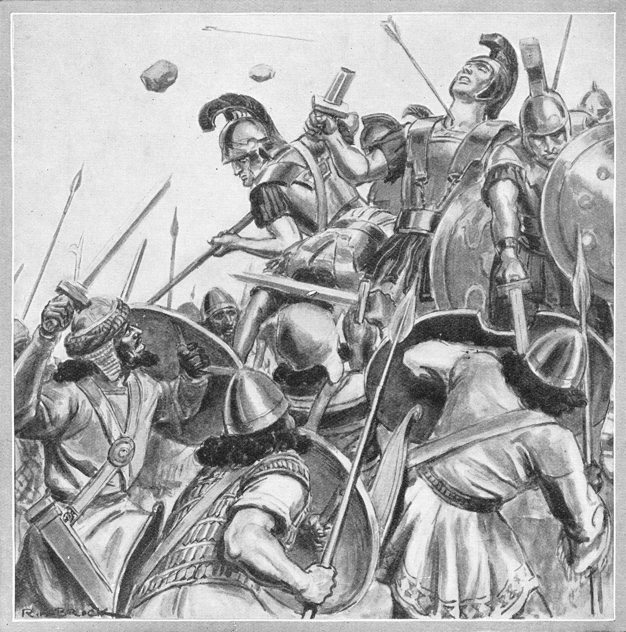 Tři sta statečných, cca 40. léta 20. století od Richard Henry Brock