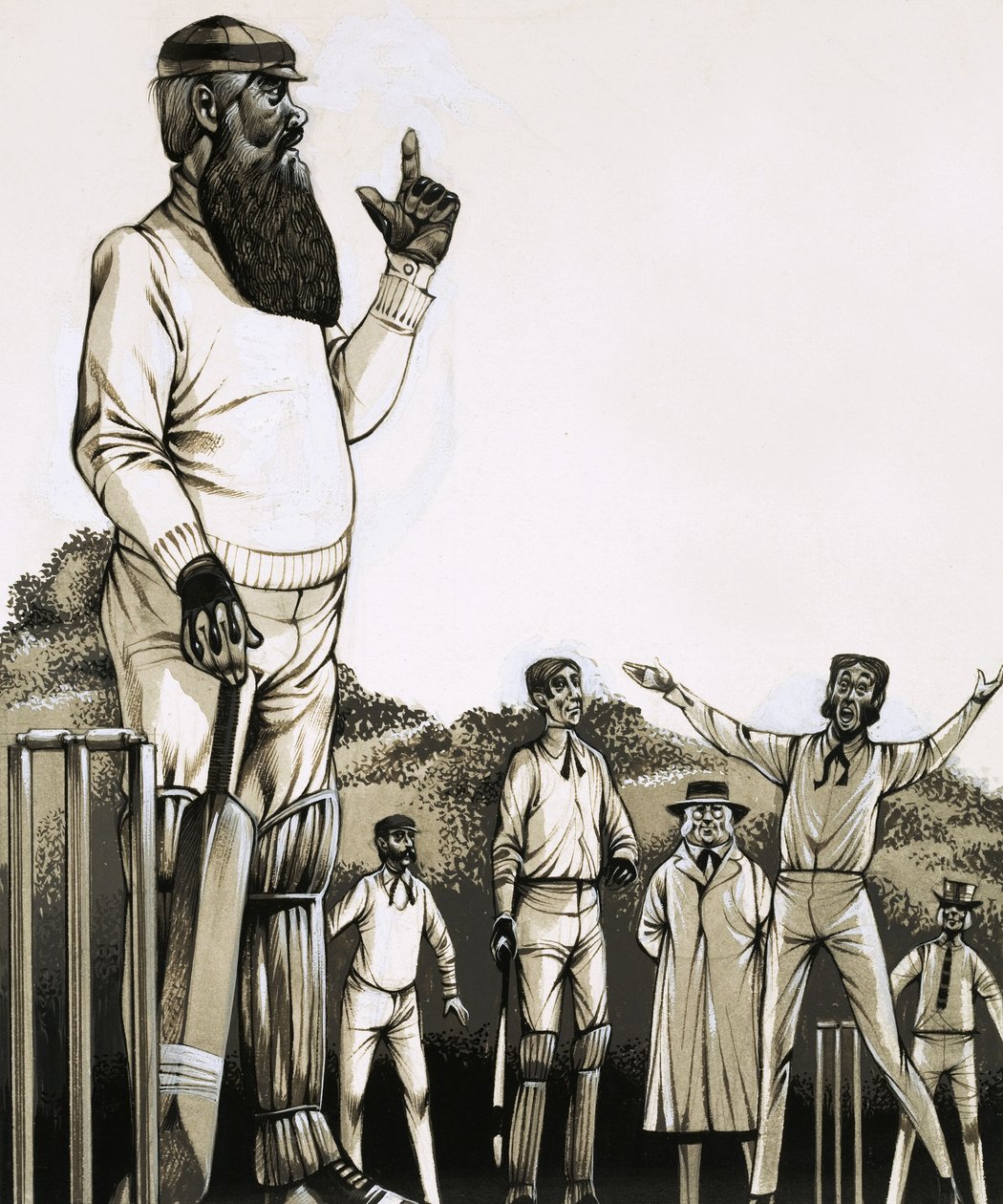 Velký W. G. Grace u branky od Richard Hook