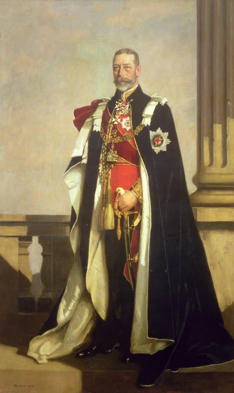 Portrét Jeho Veličenstva Jiřího V. (1865-1936) od Richard Jack