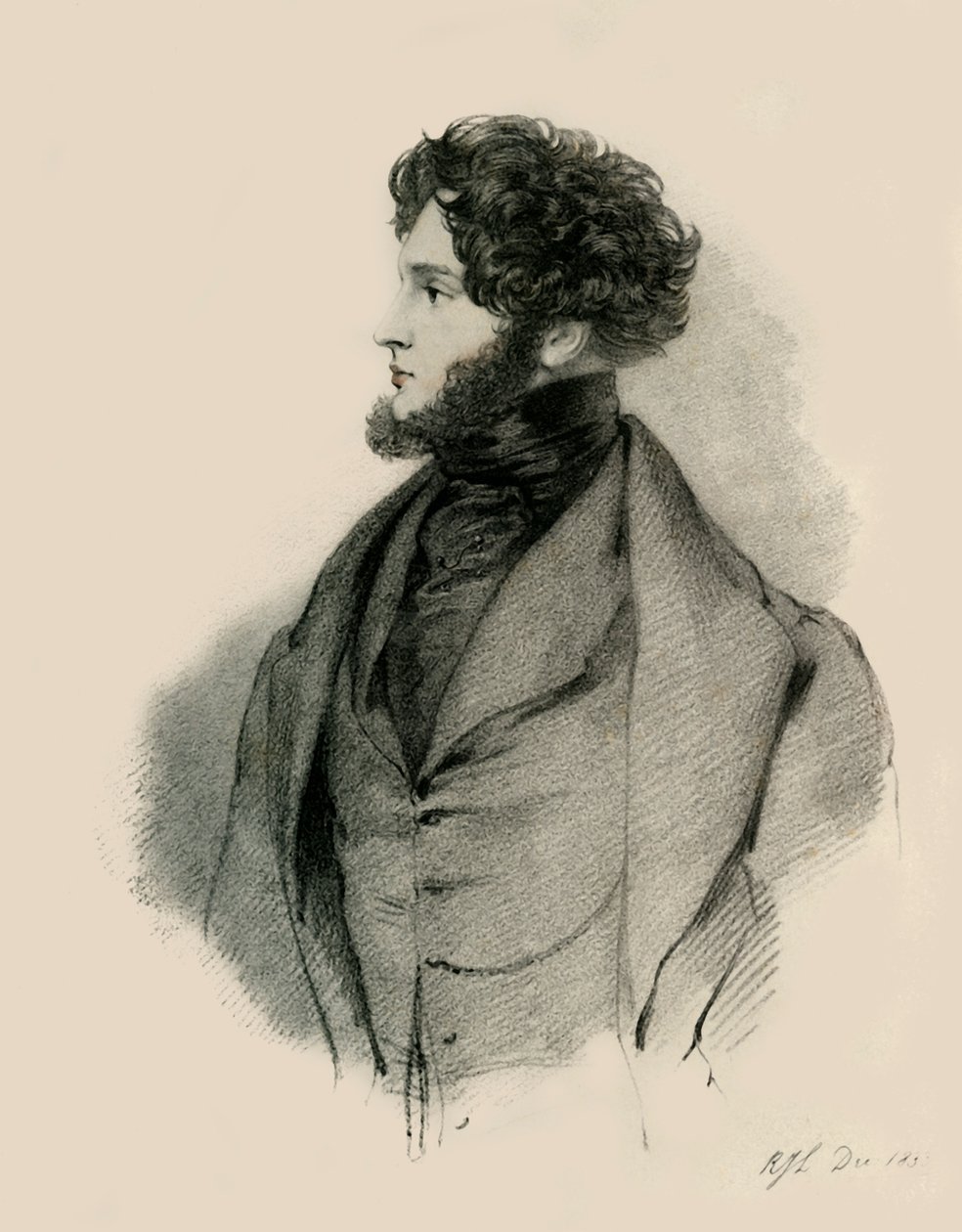Alfred, hrabě dOrsay, 1833. od Richard James Lane