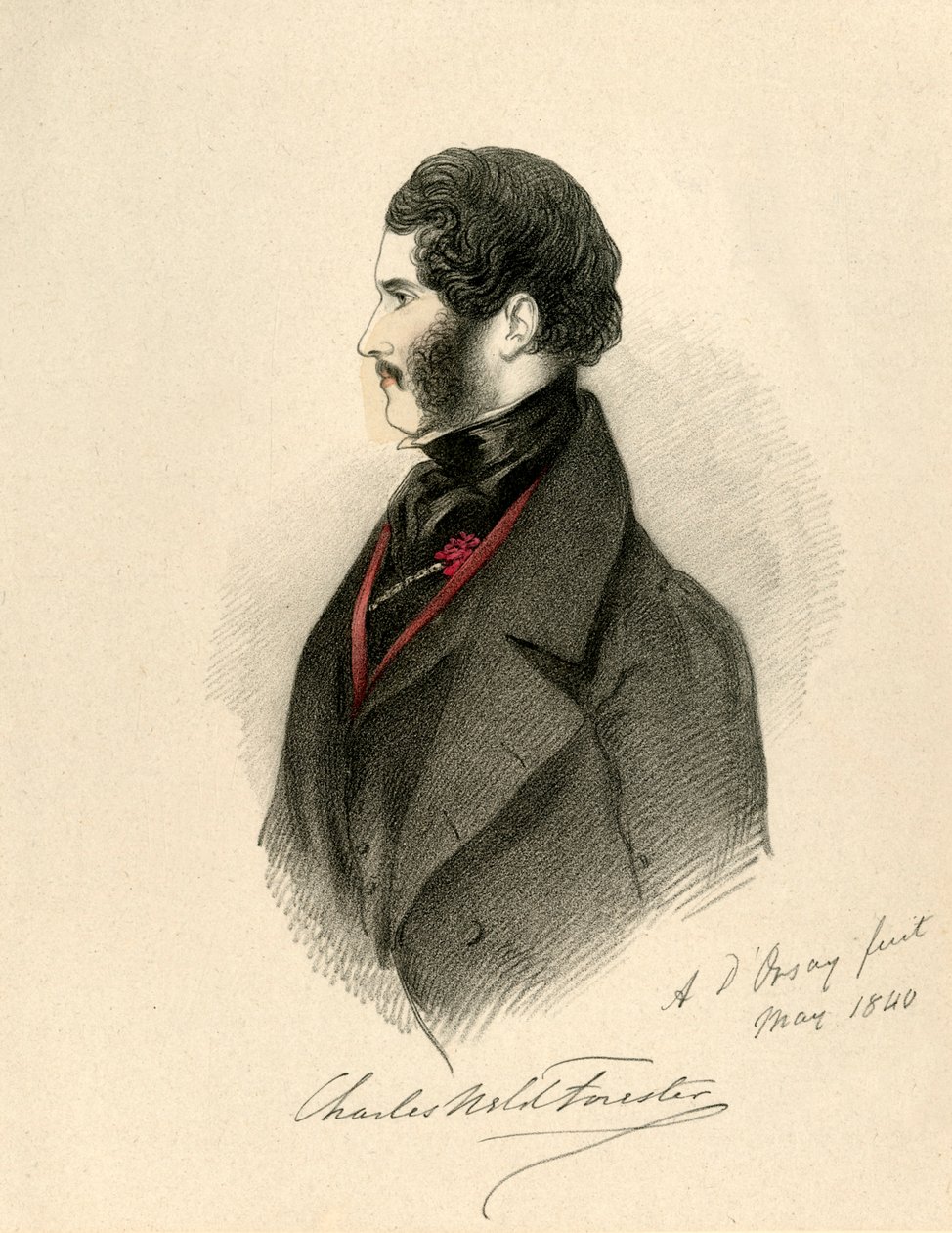 Charles Weld Forester, 1840. od Richard James Lane