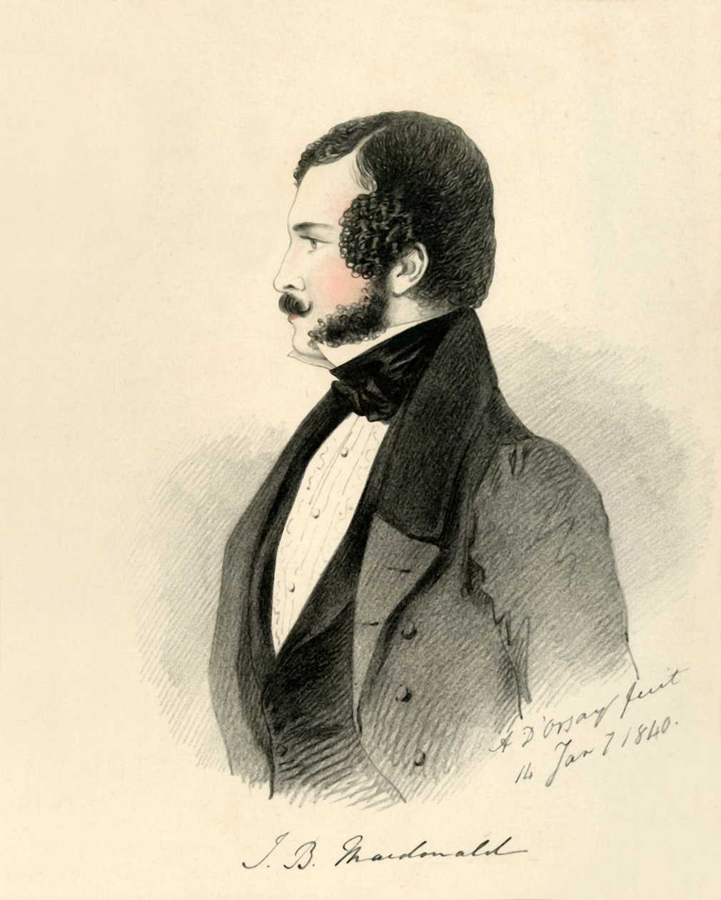 J. B. Macdonald, 1840. od Richard James Lane