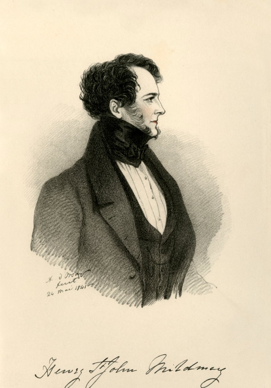 Sir Henry St. John Mildmay, 1841. od Richard James Lane