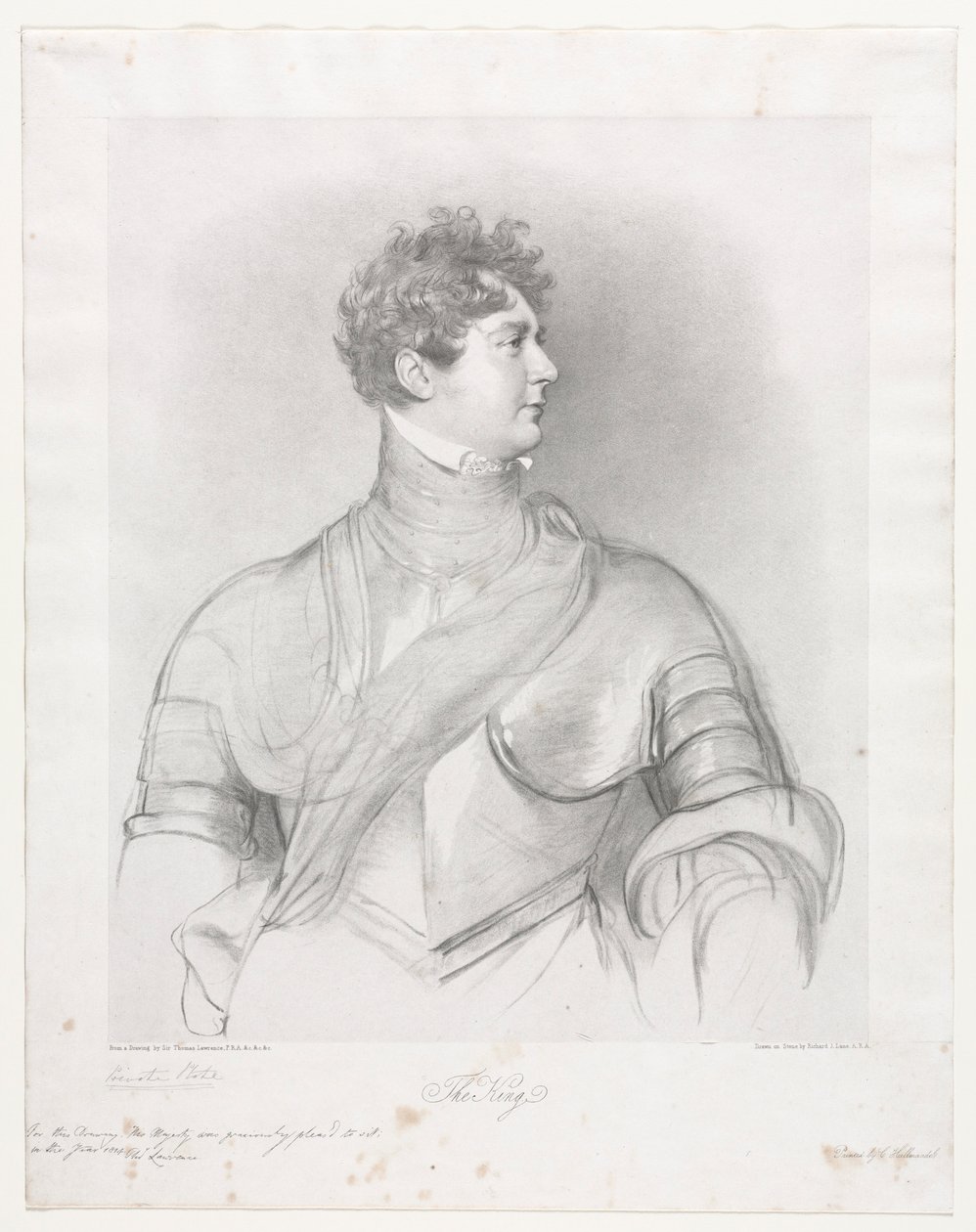 Král Velké Británie Jiří IV. od Richard James Lane