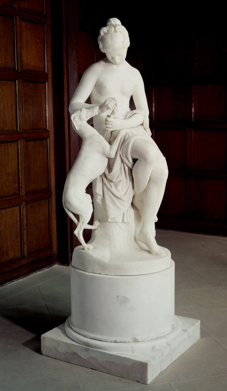 Nymfa vytahující trn z nohy chrta od Richard James Wyatt