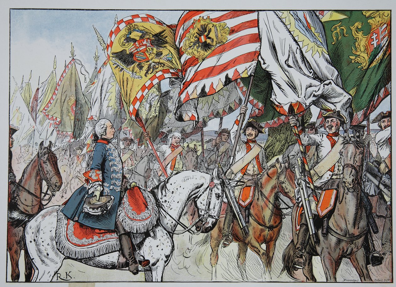 V radosti z vítězství, Hohenfriedberg, 4. června 1745 od Richard Knoetel