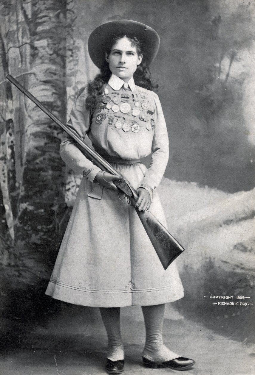 Annie Oakley, hospoda. kolem roku 1899 od Richard Kyle Fox