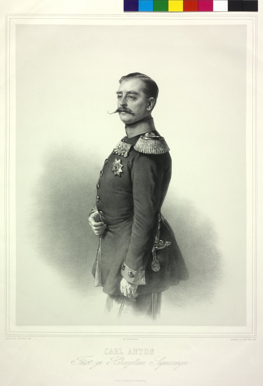 Carl Anton kníže z rodu Hohenzollernů Sigmaringen od Richard Lauchert