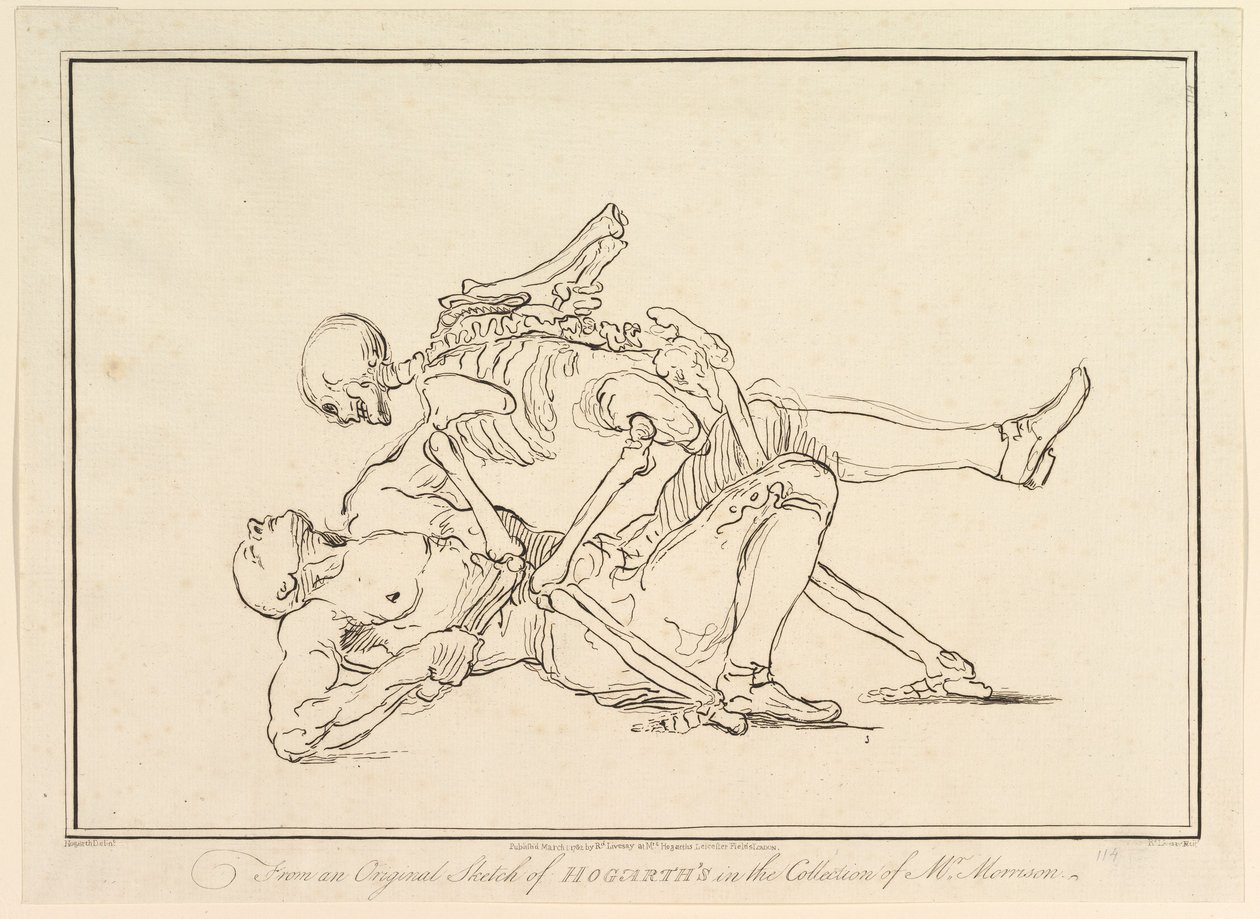 Z původního náčrtu Williama Hogarthse ve sbírce pana Morrisona, 1. března 1782. od Richard Livesay