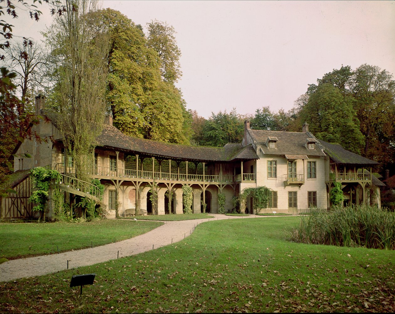Hameau Marie Antoinetty (1755-93), postavený v letech 1783-86 od Richard Mique