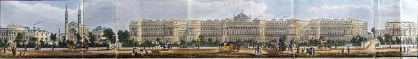 Kostel a nemocnice St. Katherine a Cumberland Terrace, detail z 