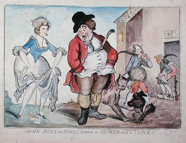 John Bull v Paříži mezi sprchou a smradem od Richard Newton