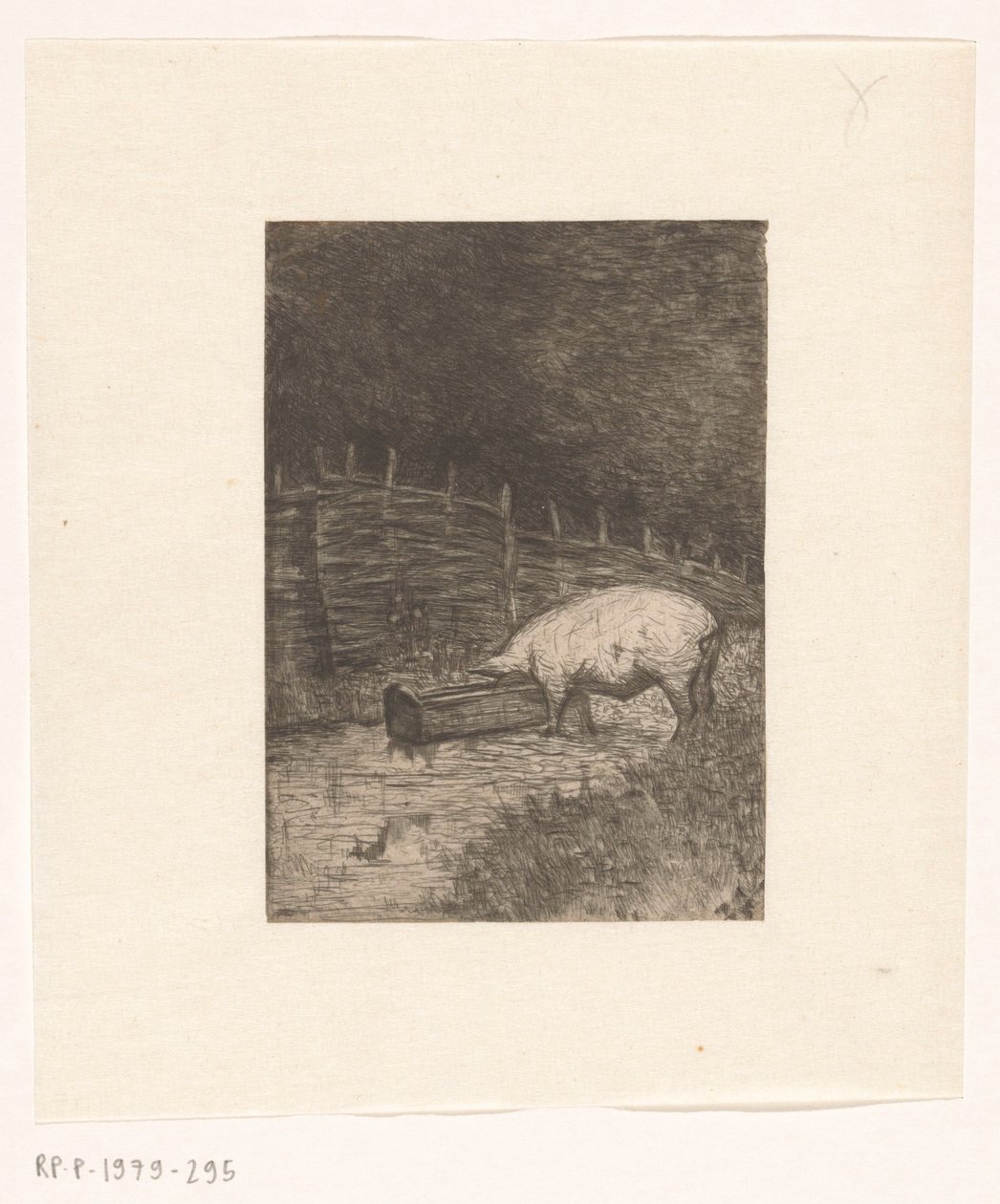 Prasátko jíst ze žlabu od Richard Nicolaüs Roland Holst