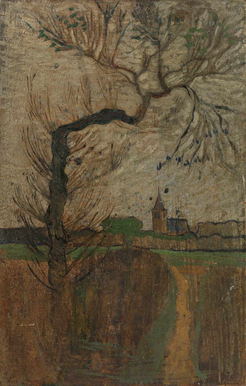Foothpad with Willow and a Village on the Horizon   1392249   cs       czech Successfully Translated  Original: Plate 31: Our Lady of Guadalupe": From Portfolio "Spanish Colonial Designs of New Mexico" Translat: Plate 31: Our Lady of Guadalupe": From Portf od Richard Nicolaüs Roland Holst