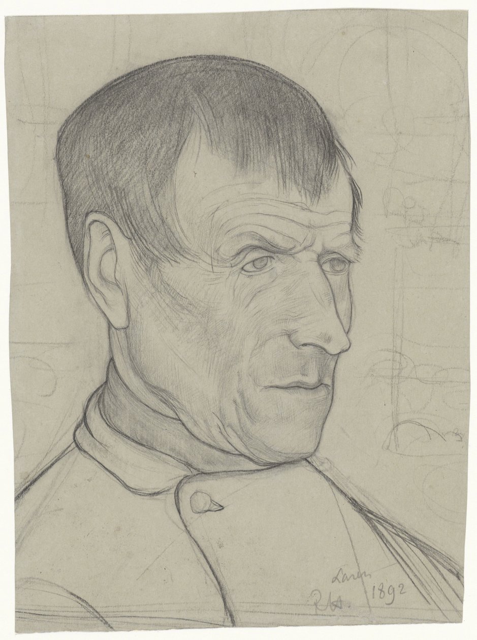 Hlava muže z Larenu od Richard Nicolaüs Roland Holst