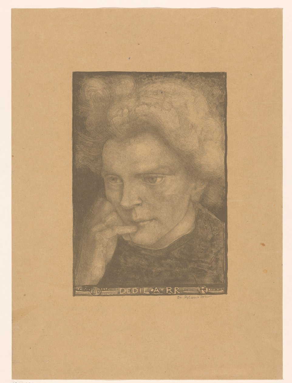 Portrét neznámé ženy Dedie A RR (název na objektu) od Richard Nicolaüs Roland Holst