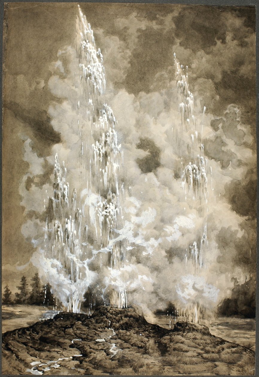 Yellowstonský gejzír od Richard Norris Brooke