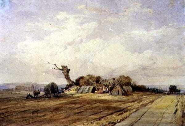 Cikánský tábor od Richard Parkes Bonington