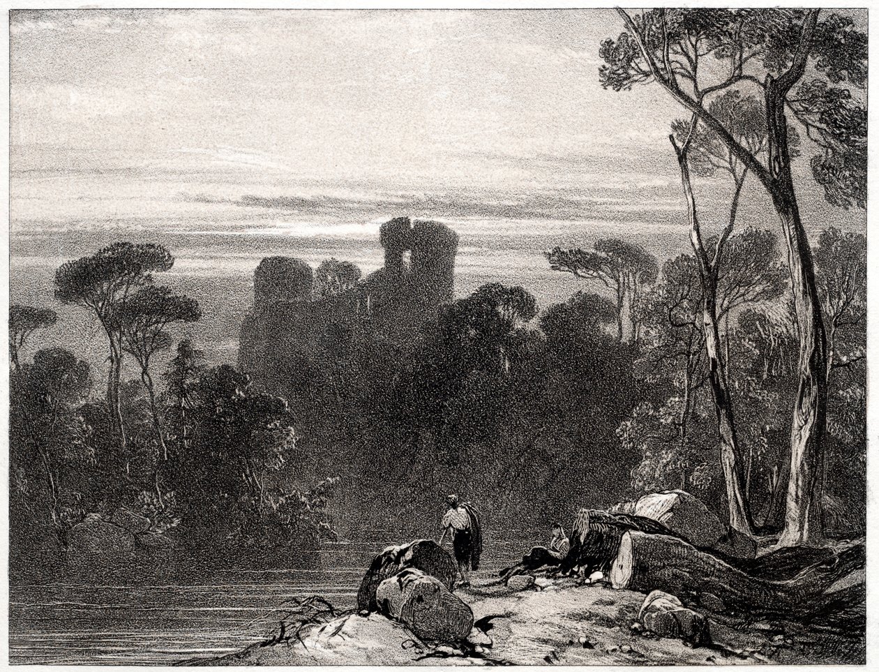 Zámek Bothwell, 1826. od Richard Parkes Bonington