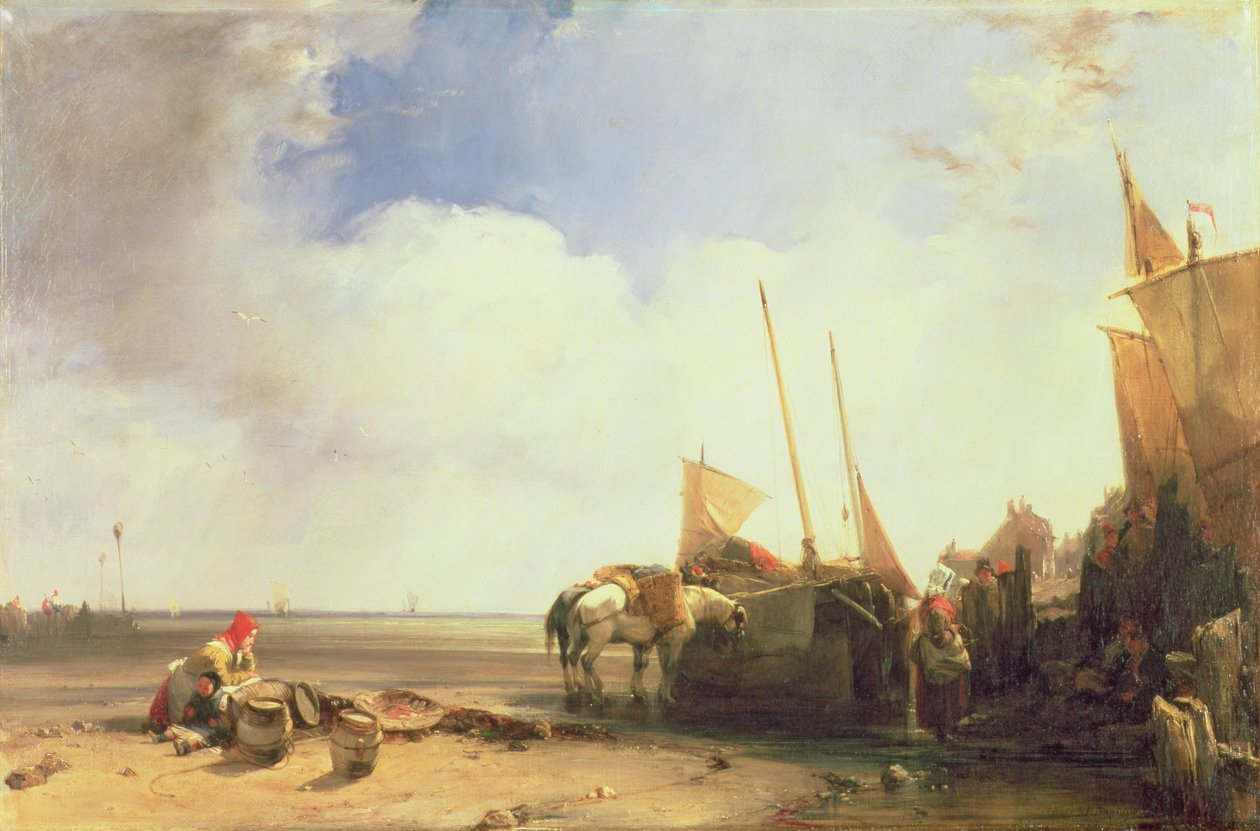 Pobřežní scéna v Pikardii, asi 1826 (olej na plátně) od Richard Parkes Bonington