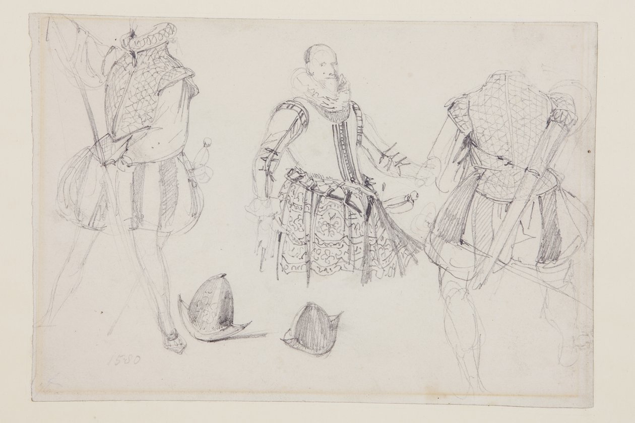 Studie kostýmů od Richard Parkes Bonington