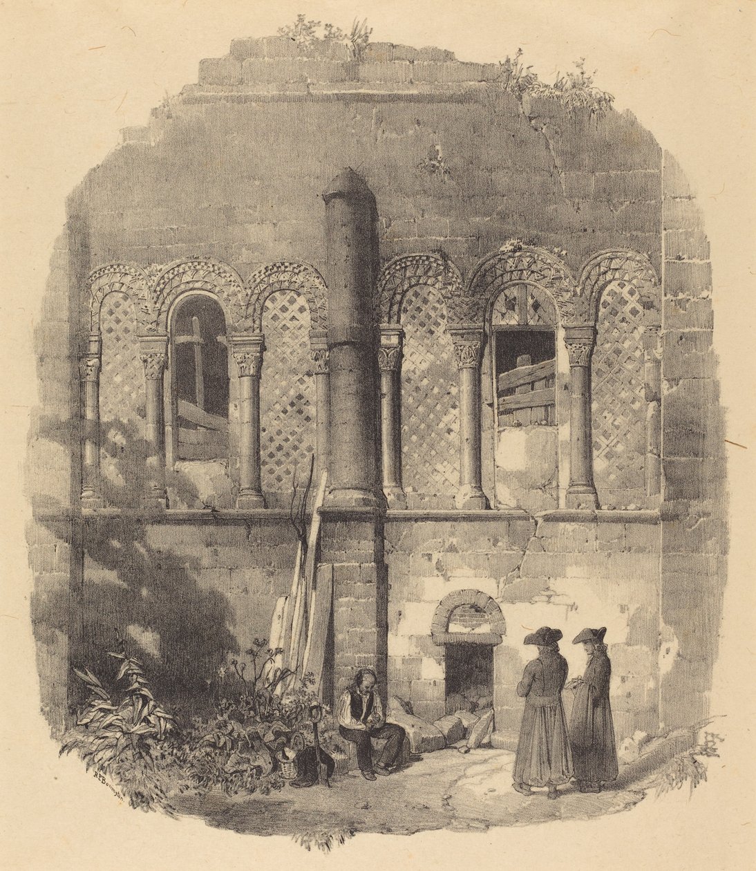 Kostel Saint-Taurin, Evreux od Richard Parkes Bonington