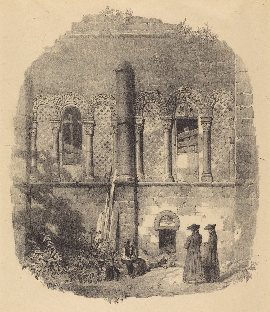 Kostel Saint-Taurin, Évreux od Richard Parkes Bonington