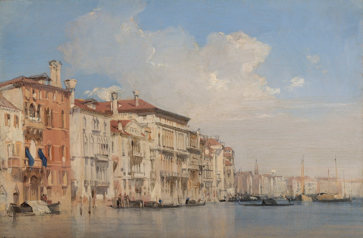 Canal Grande, Benátky od Richard Parkes Bonington