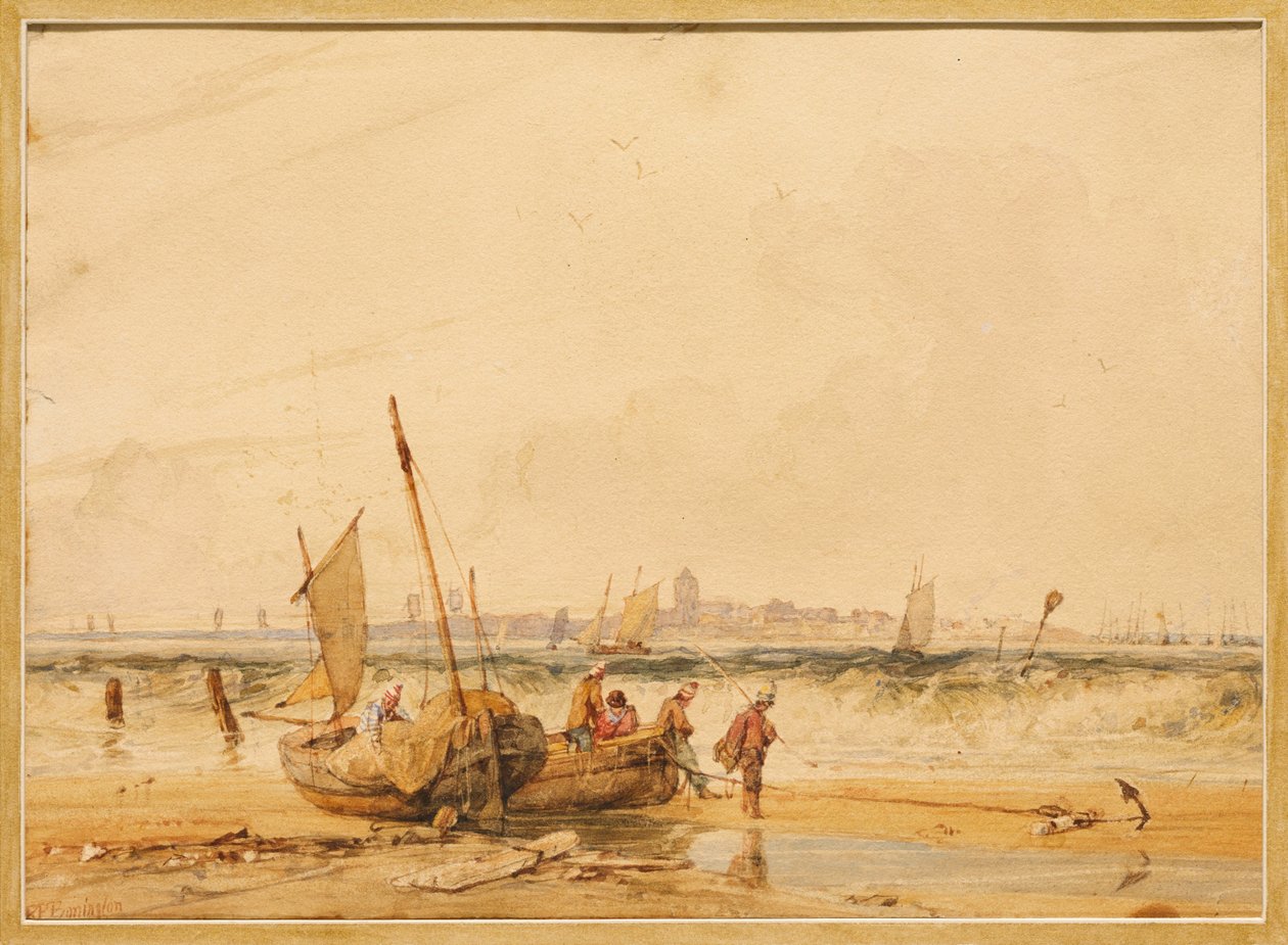 Le Crotoy od Richard Parkes Bonington