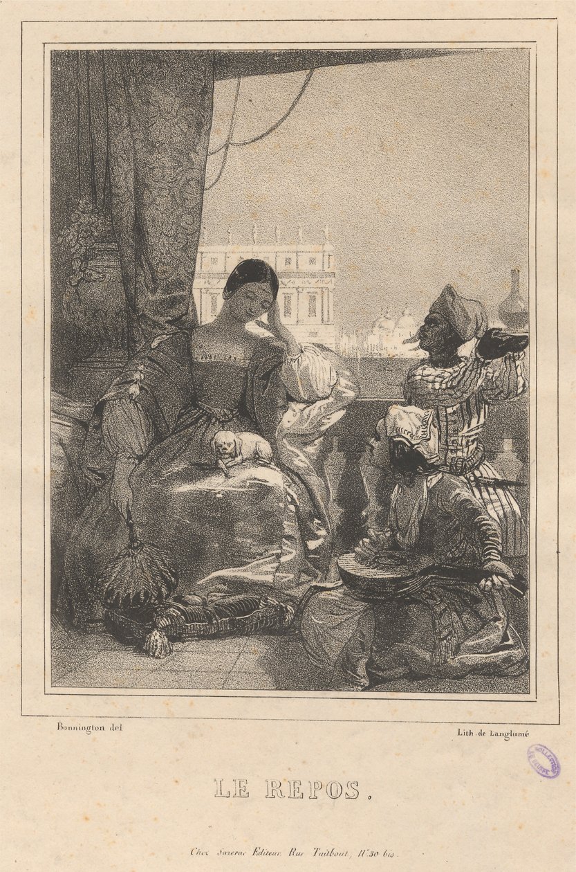 Odpočinek od Richard Parkes Bonington
