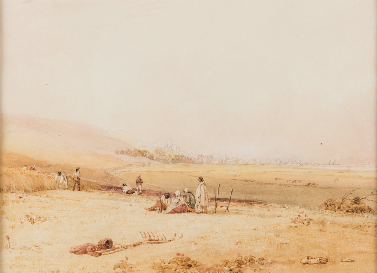 Le Treport při pohledu ze směru od Eu od Richard Parkes Bonington