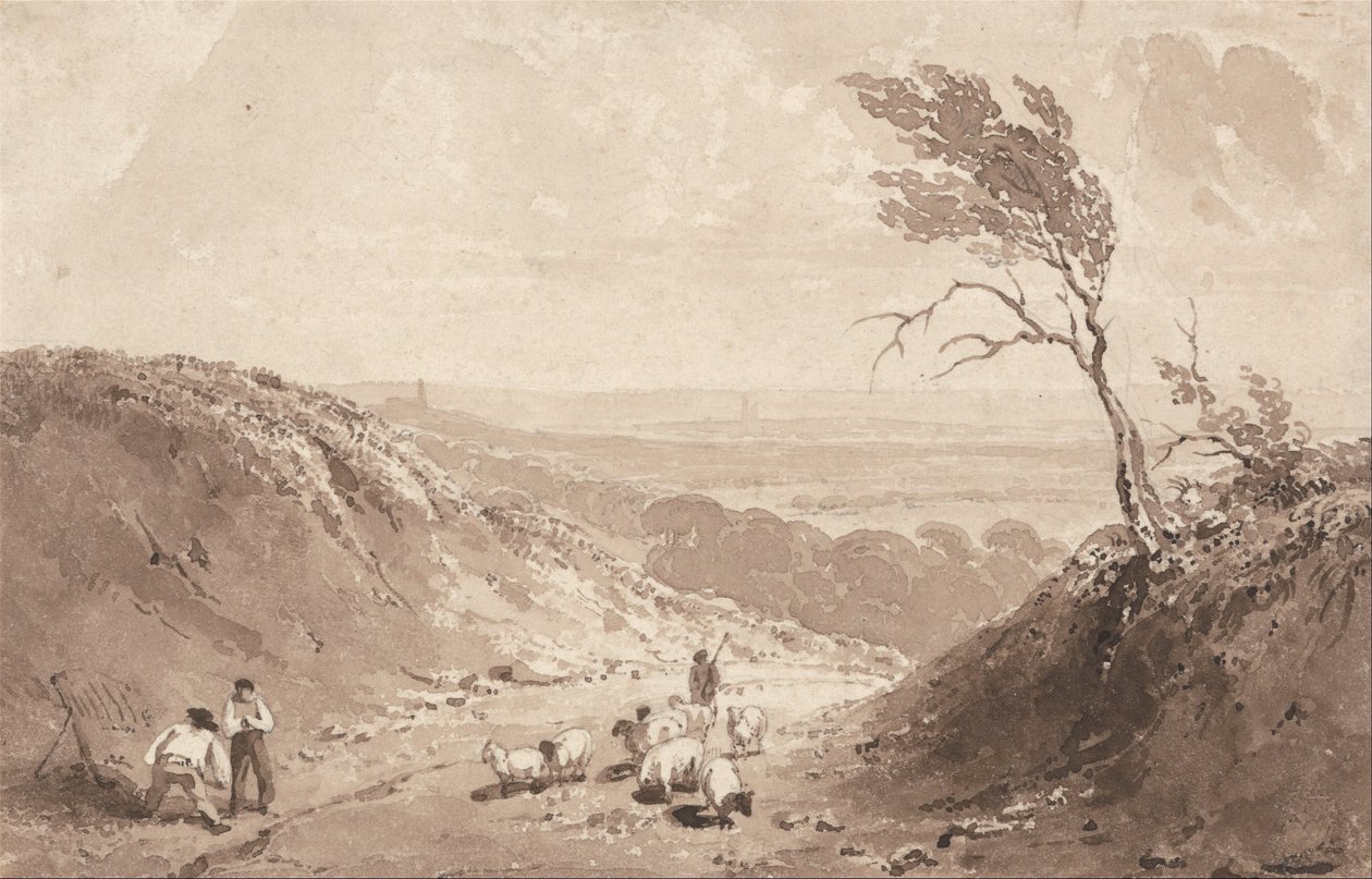 Silničáři poblíž Lillebonne od Richard Parkes Bonington