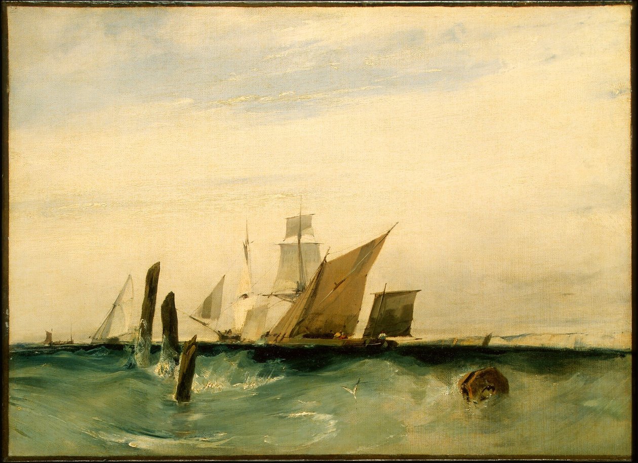 Mořský výjev: u francouzského pobřeží od Richard Parkes Bonington
