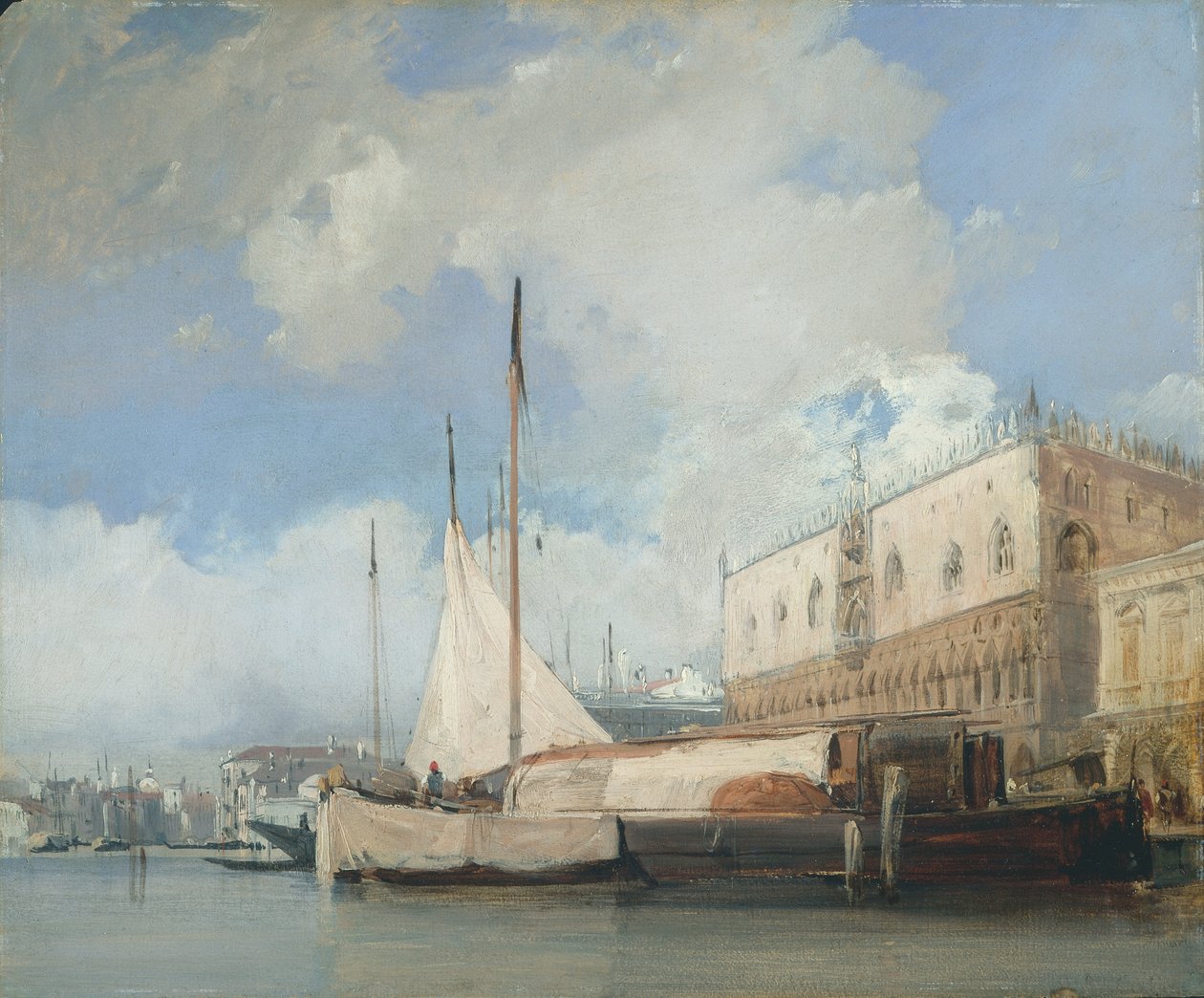 Dóžecí palác, Benátky od Richard Parkes Bonington