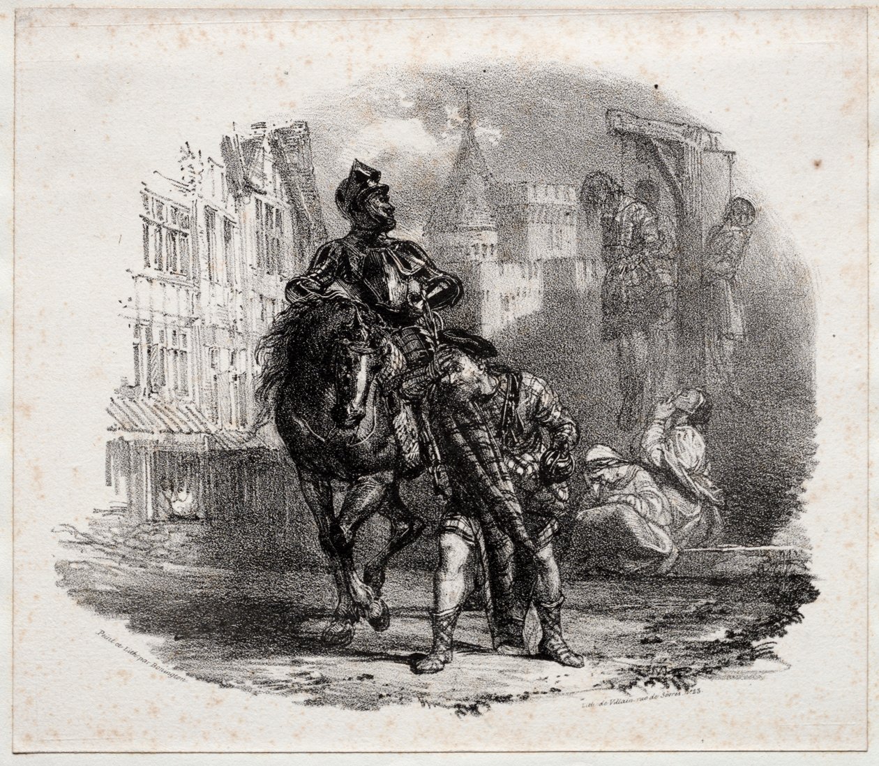 Útěk z hradu Argyle od Richard Parkes Bonington